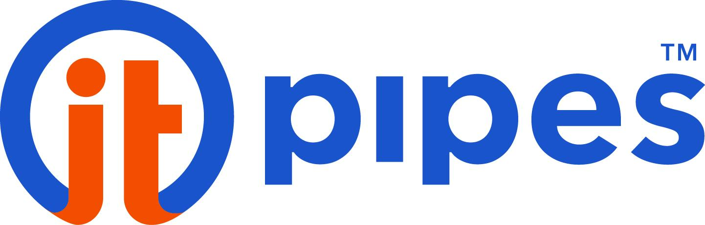 A blue and white logo